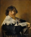 おそらくニコラエス・ハッセラール オランダ黄金時代のフランス・ハルスと思われる男性の肖像